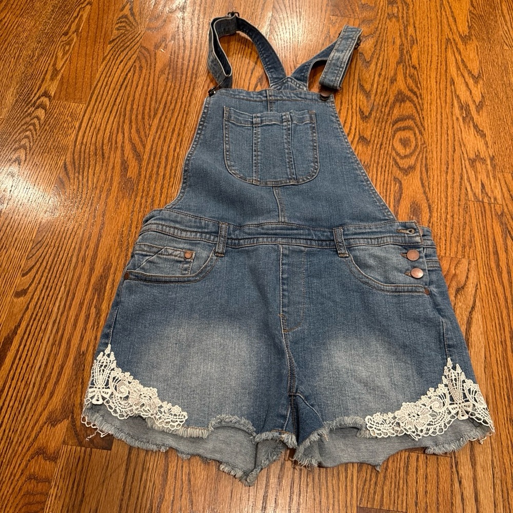Aqua Classic Blue Denim Shorts with Orange Topstitching